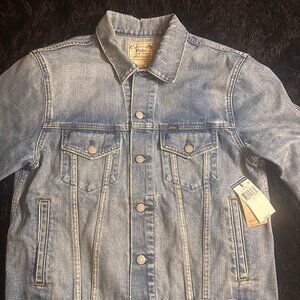 POLO RALPH LAUREN Men Denim Jacket Size M Tall Alpine World Cup Racing